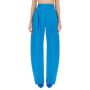 Wijde Trendy Lange Broek The Attico , Blue , Dames