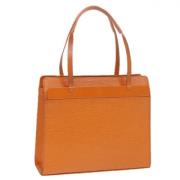 Pre-owned Leather totes Louis Vuitton Vintage , Orange , Dames