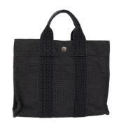 Pre-owned Canvas totes Hermès Vintage , Black , Dames