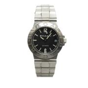 Pre-owned Stainless Steel watches Bvlgari Vintage , Black , Heren