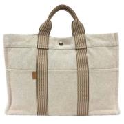 Pre-owned Canvas totes Hermès Vintage , Beige , Dames