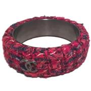 Pre-owned Metal bracelets Chanel Vintage , Red , Dames