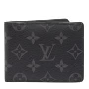 Pre-owned Fabric wallets Louis Vuitton Vintage , Black , Heren