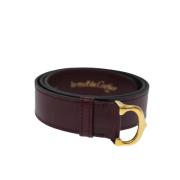 Pre-owned Leather belts Cartier Vintage , Red , Dames