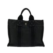 Pre-owned Canvas totes Hermès Vintage , Black , Dames