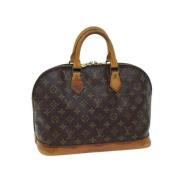 Pre-owned Canvas handbags Louis Vuitton Vintage , Brown , Dames