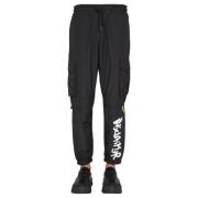 Stijlvolle Heren Joggingbroek Disclaimer , Black , Heren