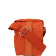 Pre-owned Canvas crossbody-bags Hermès Vintage , Orange , Dames