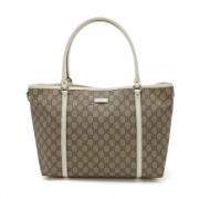 Pre-owned Plastic totes Gucci Vintage , Beige , Dames