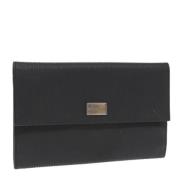 Pre-owned Leather clutches Bvlgari Vintage , Black , Dames