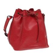 Pre-owned Leather louis-vuitton-bags Louis Vuitton Vintage , Red , Dam...