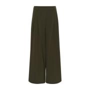 Wijde Hace Broek My Essential Wardrobe , Green , Dames