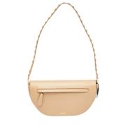 Pre-owned Leather shoulder-bags Burberry Vintage , Beige , Dames