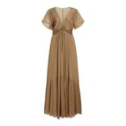 Elegante Agathe Jurk voor Vrouwen Isabel Marant , Brown , Dames