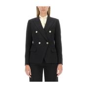 Stijlvolle Double-Breasted Blazer Michael Kors , Black , Dames