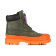 Premium Waterdichte Rubber Teen Hoge Laars Timberland , Green , Heren