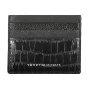 Heren Portemonnee Zwart Portacard Contrast Logo Tommy Hilfiger , Black...