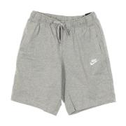 Sportieve Clubshorts Grijs Heather/Wit Nike , Gray , Heren