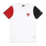 Chicago Bulls Kleurblok Tee New Era , White , Heren