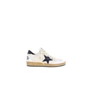 Zwarte Ball-Star Sneakers met Witte Ster Golden Goose , White , Dames