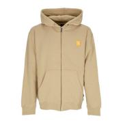 Heren Full Zip Hoodie Havermeel HUF , Beige , Heren