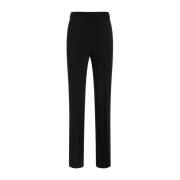 Straight Trousers TotêMe , Black , Dames