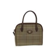 Pre-owned Cotton handbags Burberry Vintage , Beige , Dames