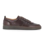 Donkerbruine Sneakers met Decoratieve Inzetstukken Henderson , Brown ,...