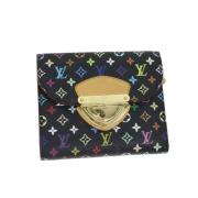 Pre-owned Canvas wallets Louis Vuitton Vintage , Black , Dames