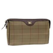 Pre-owned Canvas clutches Burberry Vintage , Brown , Dames