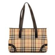 Pre-owned Canvas totes Burberry Vintage , Beige , Dames