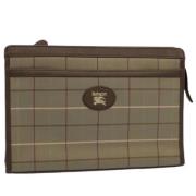 Pre-owned Canvas clutches Burberry Vintage , Green , Dames