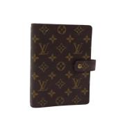 Pre-owned Canvas home-office Louis Vuitton Vintage , Brown , Dames