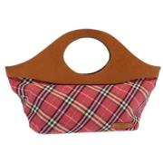 Pre-owned Canvas handbags Burberry Vintage , Red , Dames