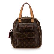 Pre-owned Canvas shoulder-bags Louis Vuitton Vintage , Brown , Dames