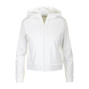 Witte Gewatteerde Jas met Capuchon Save The Duck , White , Dames