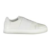 Witte Sneakers met Elastische Band Calvin Klein , White , Heren