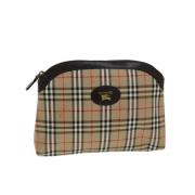 Pre-owned Canvas pouches Burberry Vintage , Beige , Dames