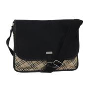 Pre-owned Canvas shoulder-bags Burberry Vintage , Black , Dames