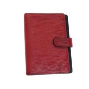 Pre-owned Leather home-office Louis Vuitton Vintage , Red , Dames