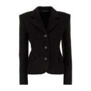 Bruine Blazer voor Herfst/Winter Seizoen Magda Butrym , Brown , Dames