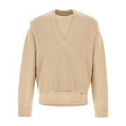 Beige Wollen Trui Wooyoungmi , Beige , Heren