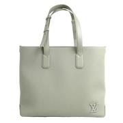 Pre-owned Leather totes Louis Vuitton Vintage , Green , Heren