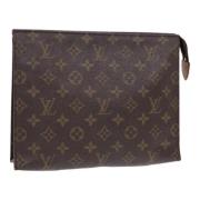 Pre-owned Canvas pouches Louis Vuitton Vintage , Brown , Dames