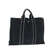 Pre-owned Cotton handbags Hermès Vintage , Black , Dames