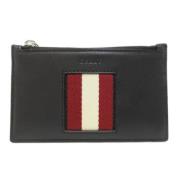 Pre-owned Leather wallets Bally Pre-owned , Black , Dames