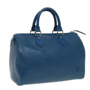 Pre-owned Leather louis-vuitton-bags Louis Vuitton Vintage , Blue , Da...