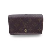 Pre-owned Leather wallets Louis Vuitton Vintage , Brown , Dames