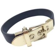 Pre-owned Leather bracelets Hermès Vintage , Black , Dames