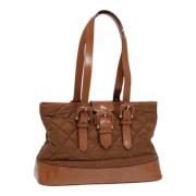 Pre-owned Nylon shoulder-bags Burberry Vintage , Brown , Dames